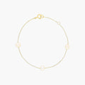 Pulsera Dorada con Perlas Refinadas