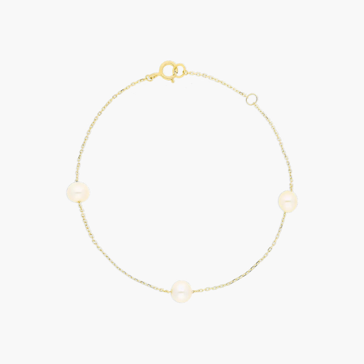 Pulsera Dorada con Perlas Refinadas