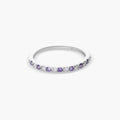 Anillo con Piedras Moradas
