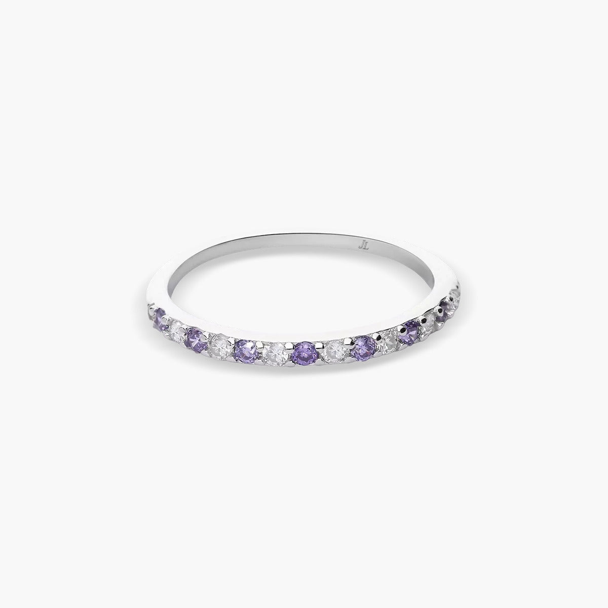 Anillo con Piedras Moradas