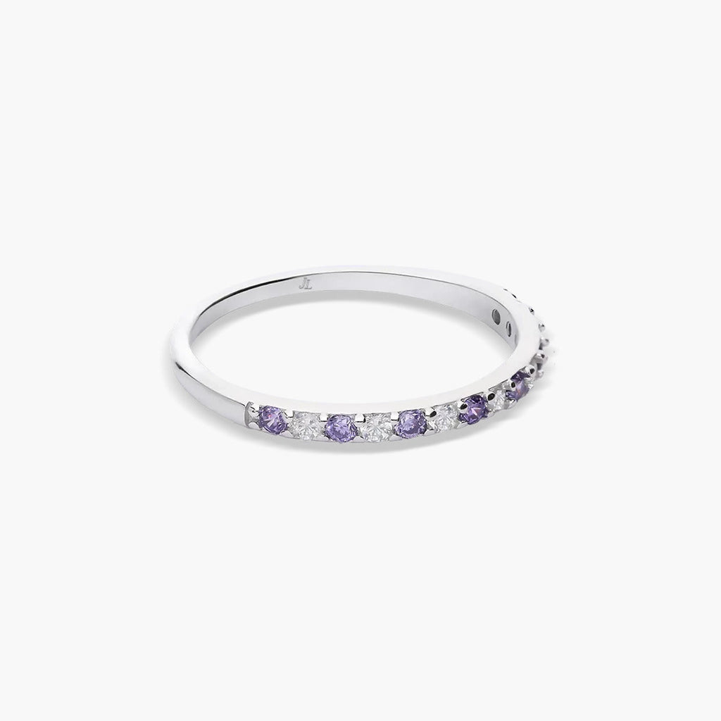 Anillo con Piedras Moradas