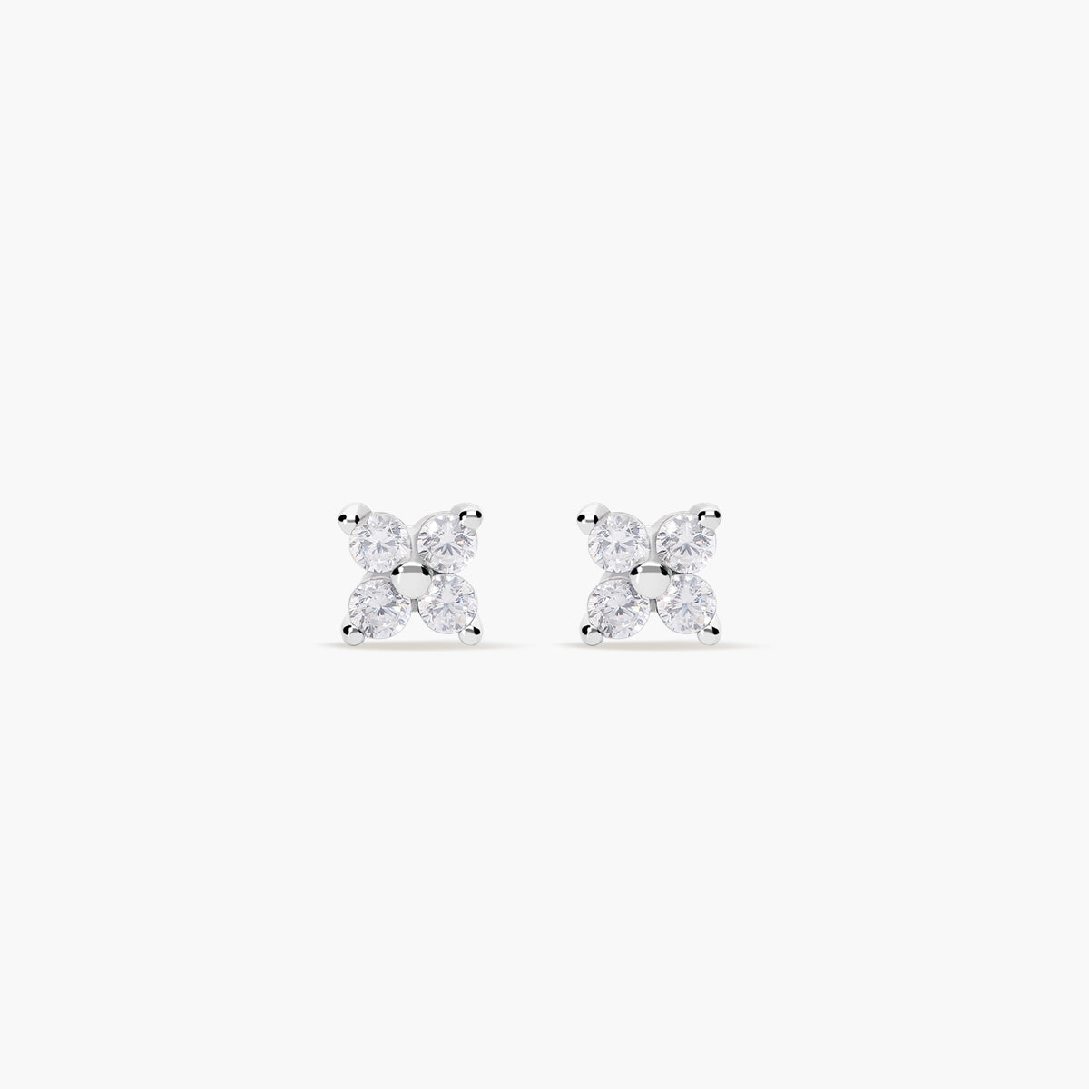 Pendientes Plateados Con Forma
