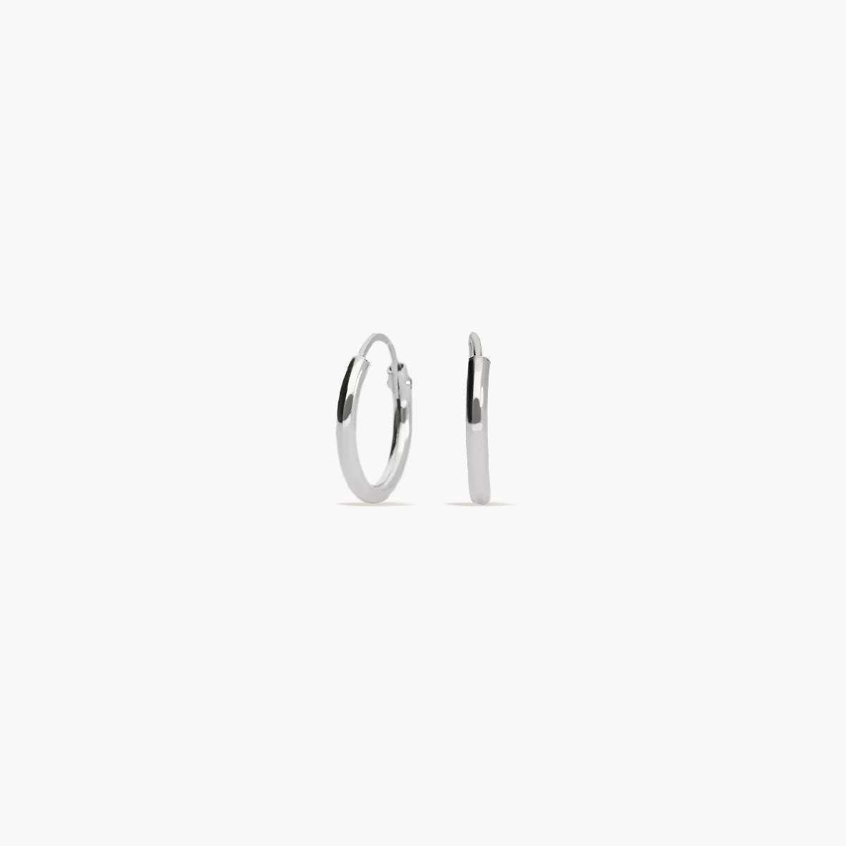 Pendientes De Aros Plateados