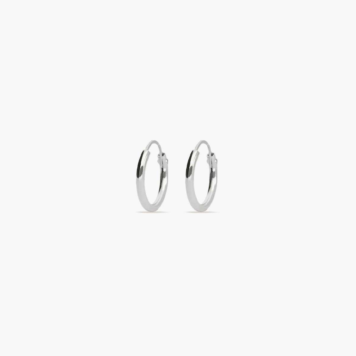 Pendientes De Aros Plateados