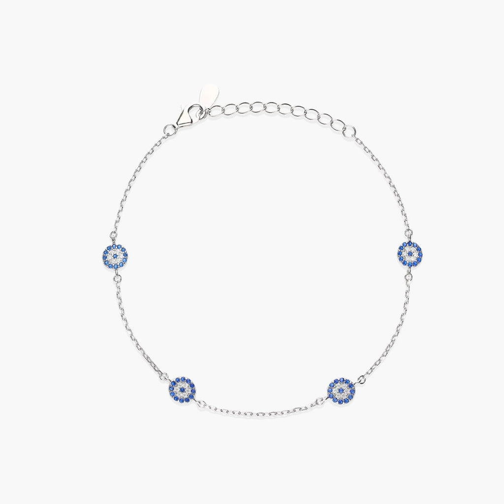 Pulsera con circonitas azules