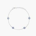 Pulsera con circonitas azules