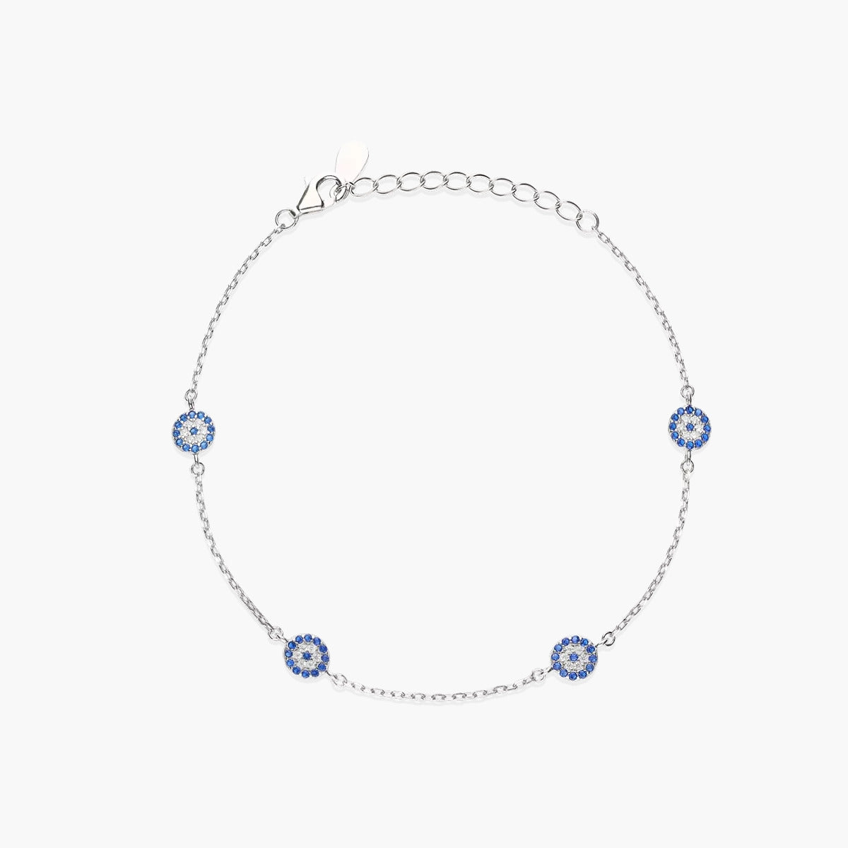 Pulsera con circonitas azules