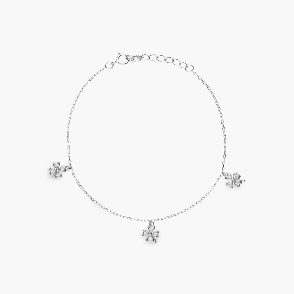 Pulsera con Circonitas y Trébol