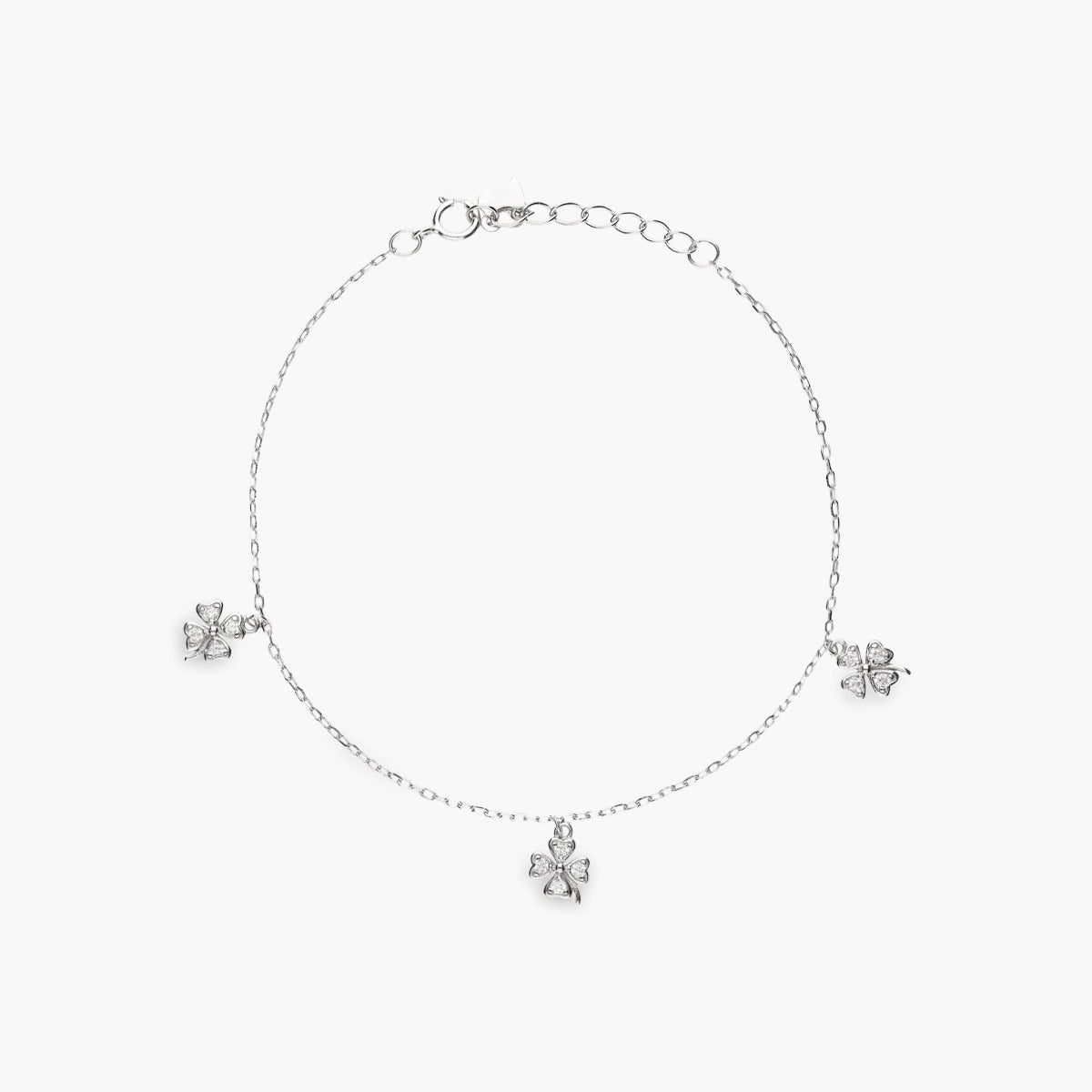 Pulsera con Circonitas y Trébol
