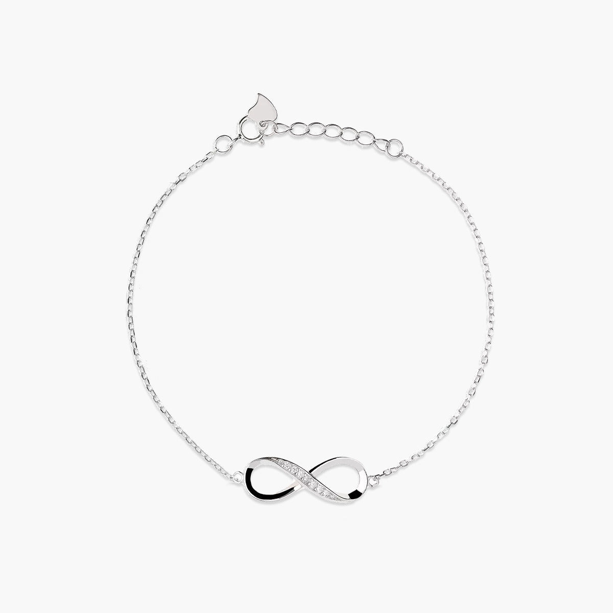 Pulsera con circonitas y símbolo del Infinito