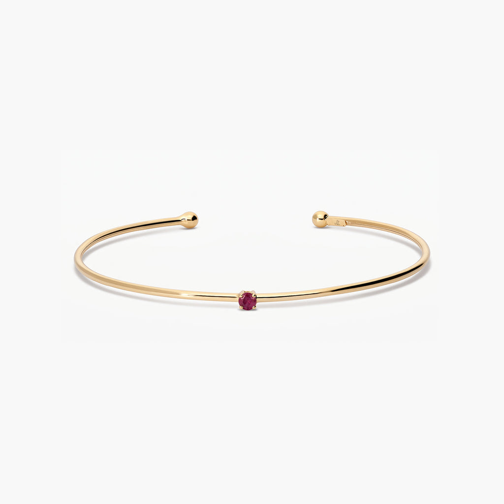 Pulsera Rígida Dorada Elegante