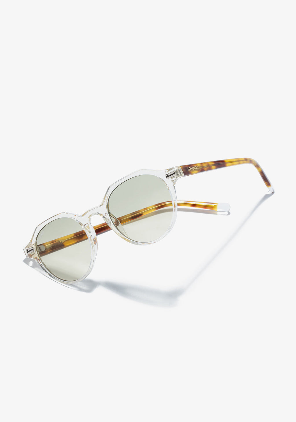 Gafas transparentes con estampado de Leopardo