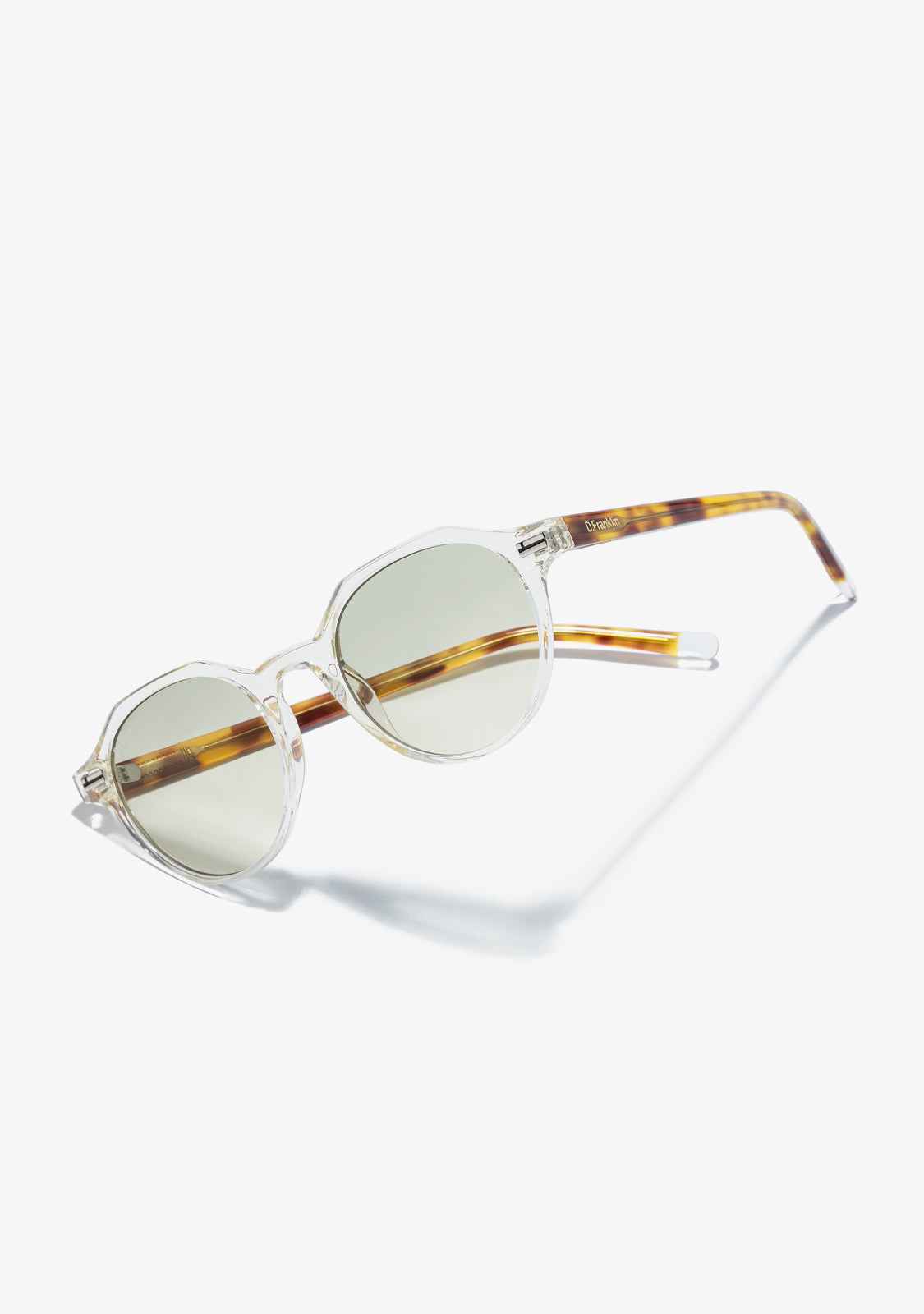 Gafas transparentes con estampado de Leopardo